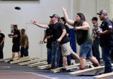 Large crowds attended Saturday's 'Fallen Heroes' fundraiser in Lemoore that featured a cornhole tournament and brewfest.